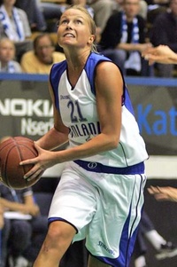 L'internationale finlandaise, Laura Sario, de retour en Belgique (photo: Basket.fi)