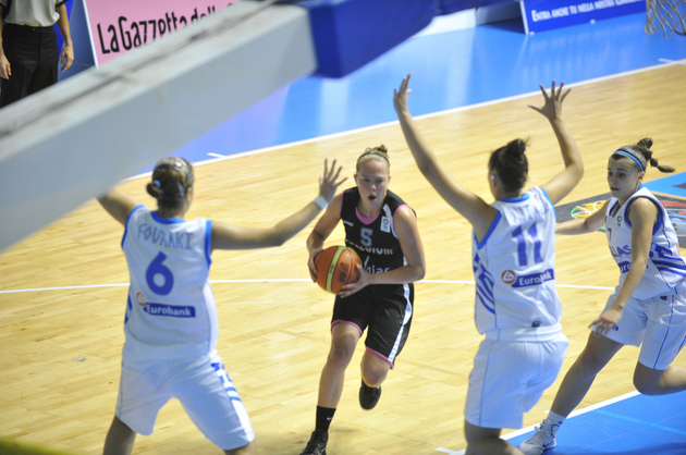 3e succès pour Julie Allemand & co à l'Euro U16  (photo: FIBA Europe/Michele Gregolin)