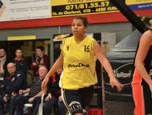 Lisa Mukeba (CEP Fleurus) en vue face à Basket Willebroek ce soir (photo: CEPFleurus)