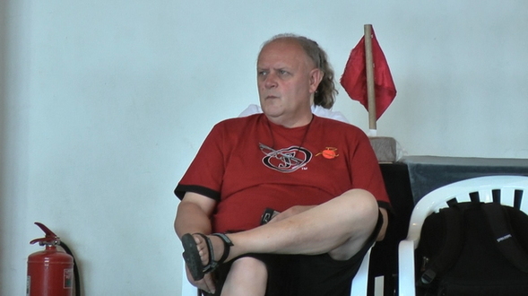 Gérard Besson, manager des U18 lors du titre européen à Oradea en 2011