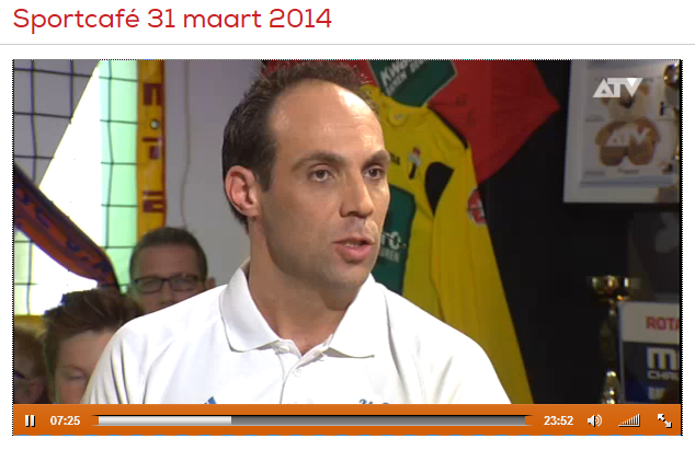 Sven Van Camp (Kangoeroes-Boom) à Sportcafé sur ATV