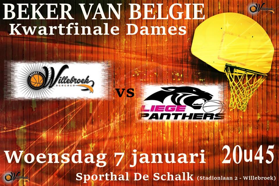 Coupe de Belgique - Basket Willebroek face à Liège Panthers pour une place en demi