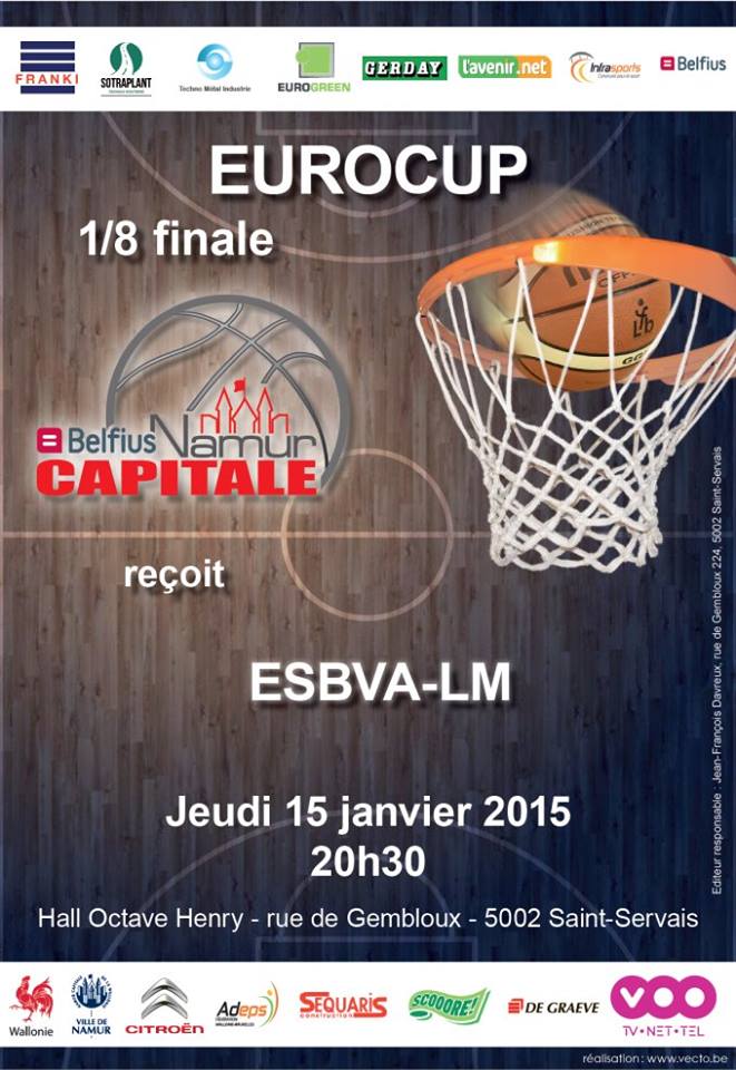 Eurocup - Namur reçoit Villeneuve d'Ascq sans Ann Wauters