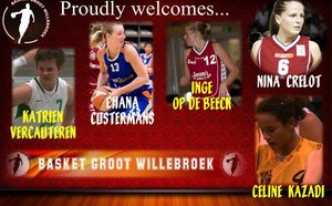 Basket Groot Willebroek engage Nina Crelot et Katrien Vercauteren, Ann Schyvens rejoint KaBo