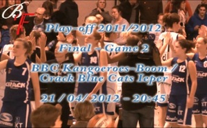 TV - Finale des play-off - Game 1 - Crack Blue Cats Ieper / Kangoeroes-Boom