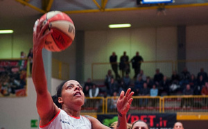 Kathy Wambe et Ann Wauters au Final 8 de l'Euroligue à Ekaterinburg