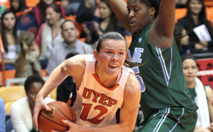 Anete Steinberga, une internationale lettone, à Castors Braine