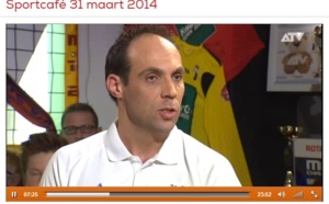 Sven Van Camp (Kangoeroes-Boom) à Sportcafé sur ATV