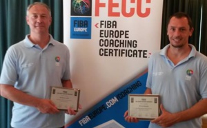 Jan Callewaert et Etienne Louvrier diplômés aussi à la FIBA Europe