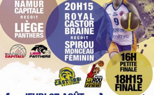 Tournoi des quatre Wallons - Une finale Castors Braine/Namur samedi à Braine